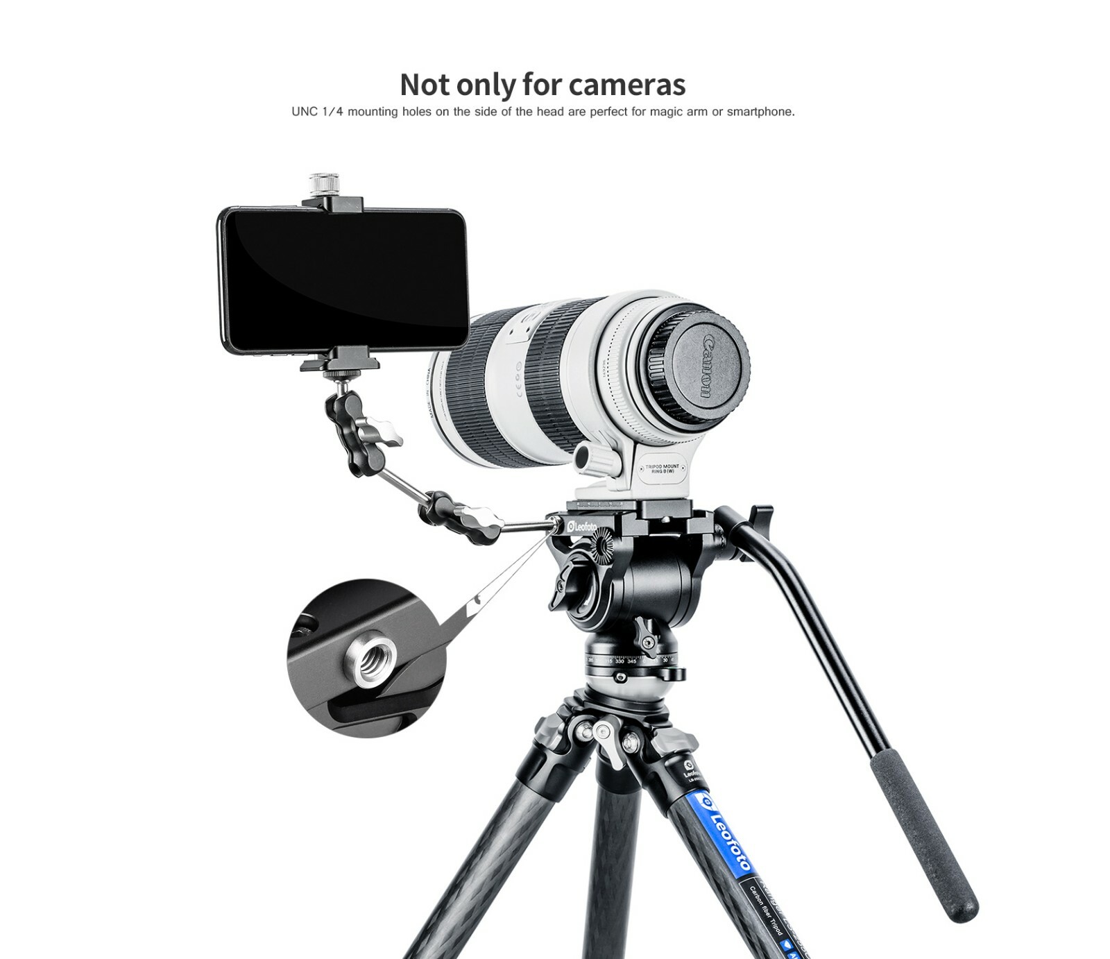 【Leofoto USA Dealer】Leofoto BV-5 mini Fluid Head Video head w/ Plate ARCA Style