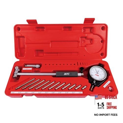 2-6 Inch Dial Bore Gauge, 0.0005 Inch Graduation, High Precision Measurement