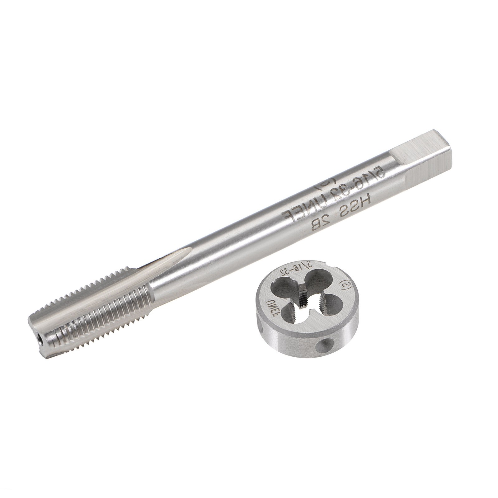 5/16"-32 UNEF Tap and Die Set HSS Machine Thread Tap Round Threading Die