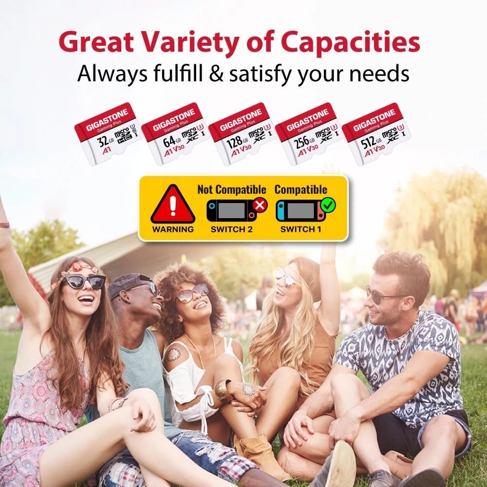 [Gigastone] 128GB Micro SD Card, Gaming Plus, Plus 1-Pack
