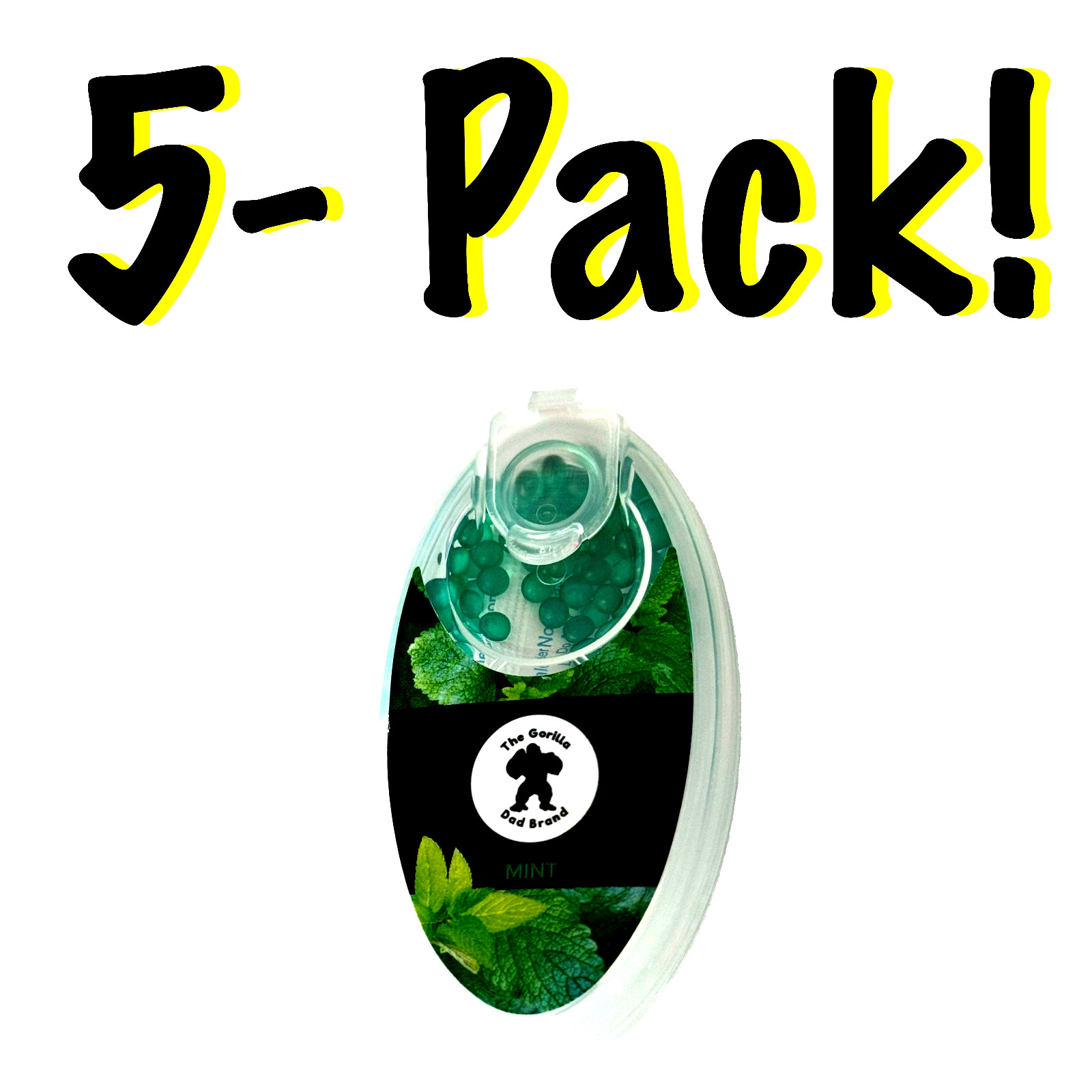 500 Count Green Mint Burst Beads - DIY Menthol Flavor Infusion Filter Capsules