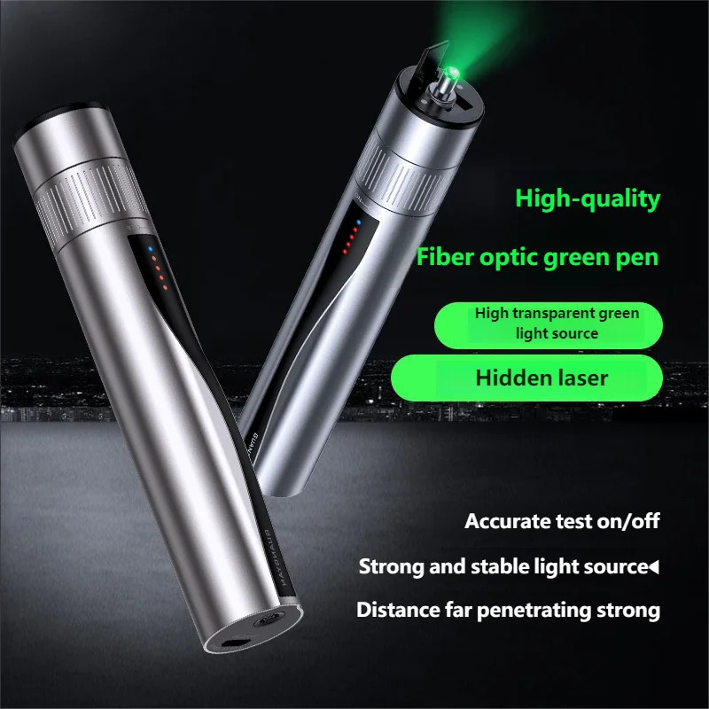 High Quality Rechargeable VFL Fiber Optic Green VFL Pen 15Mw Visual Fault Locato