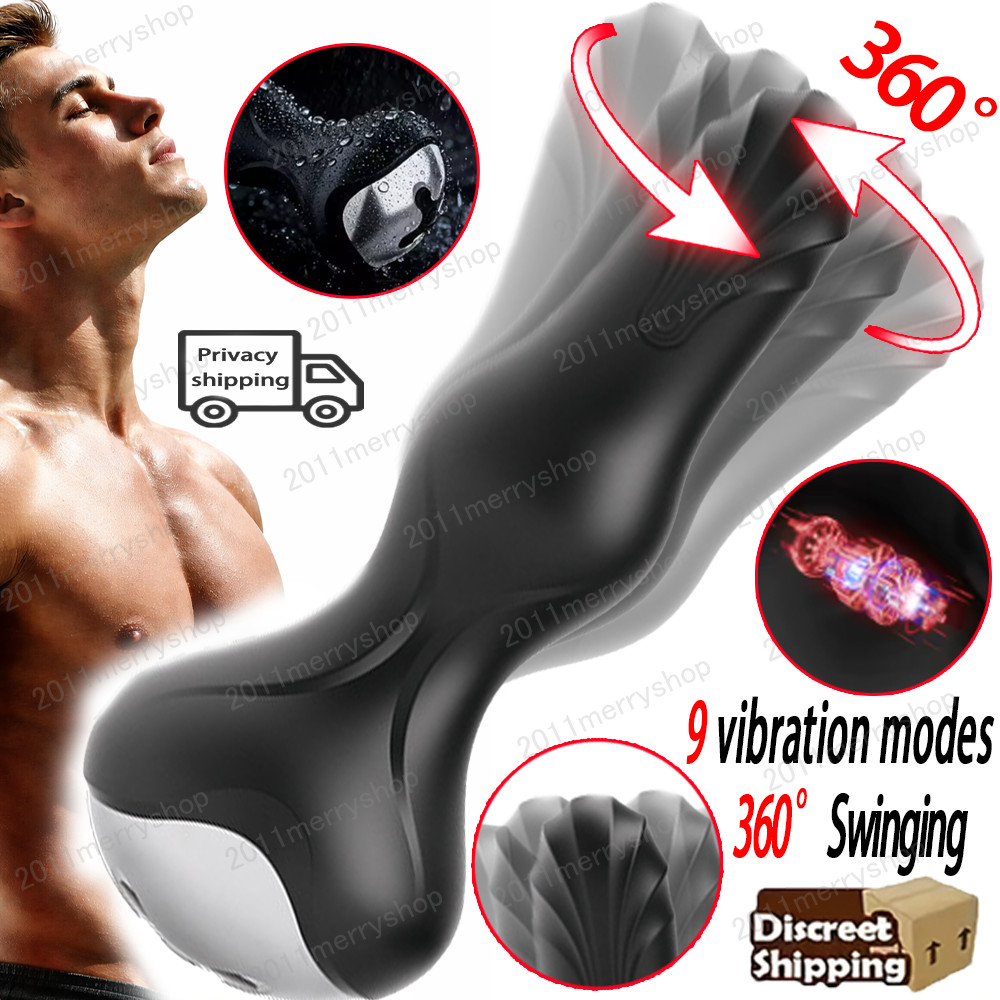 Anal Vibrator for Men Prostate Massager 360° Swing Butt Plug Adult sex toys