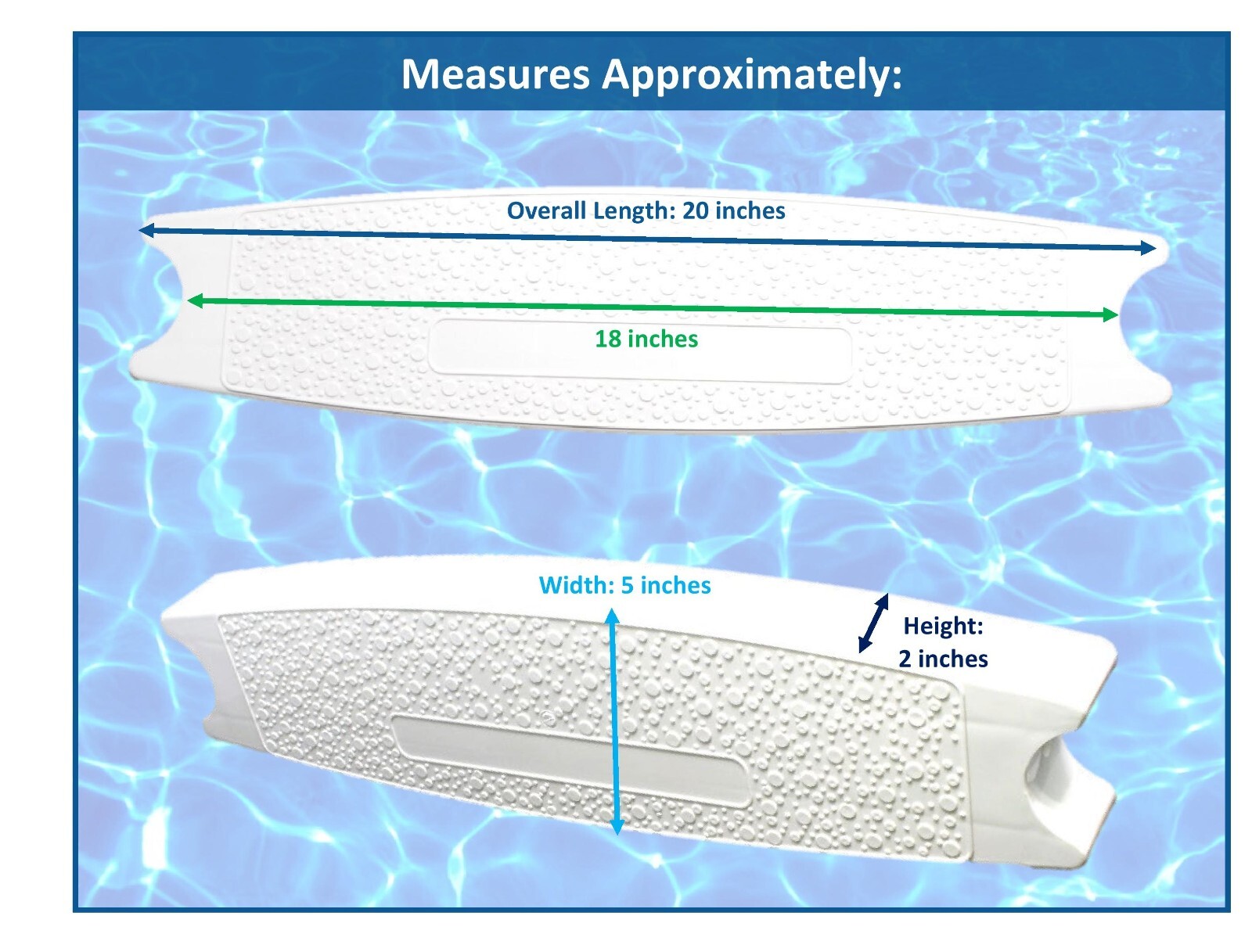 6) Hydrotools 87901 Swimming Pool Molded Plastic Replacement Ladder Rung Steps