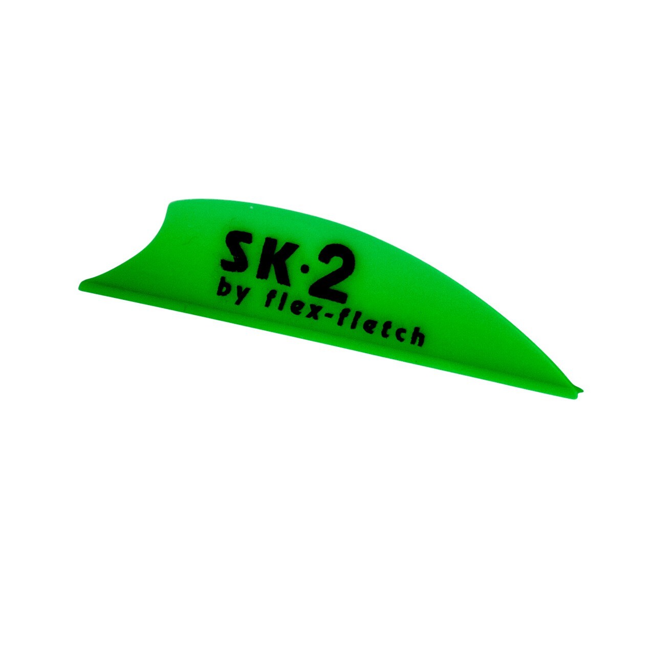 Flex Fletch Silent Knight 2" Flex2 Vanes 100 Pack - FLO GREEN