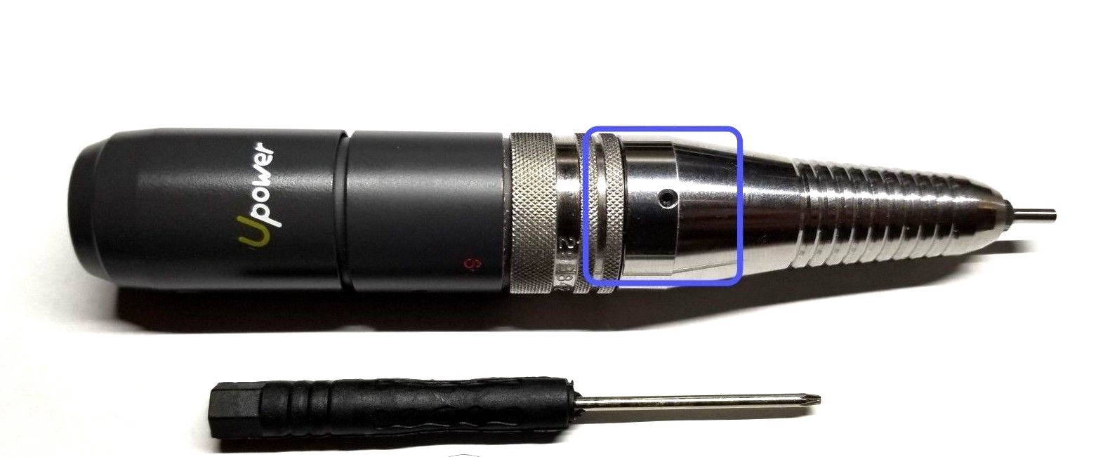 Screwdriver Tool For Kupa Upower UP200 Nail Drill . Handpiece not included!
