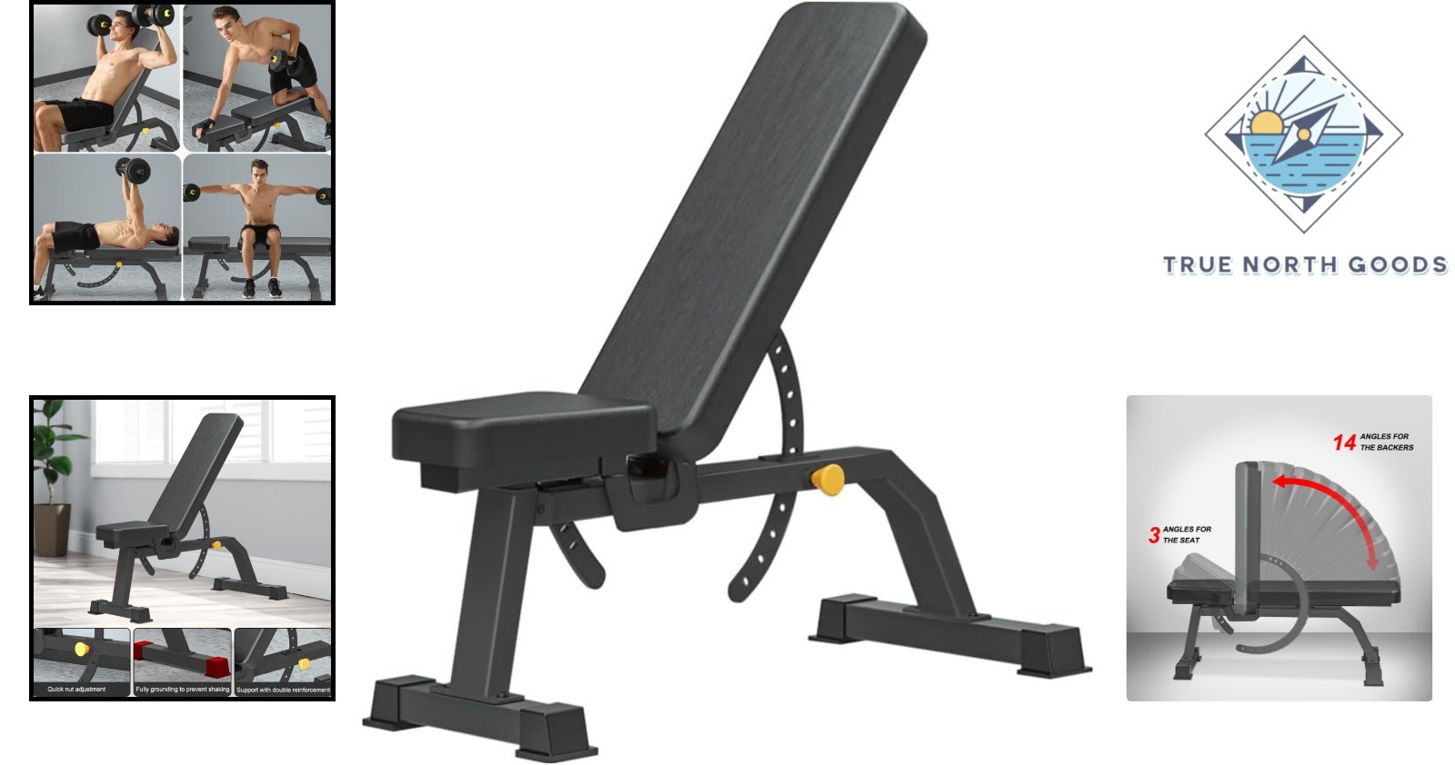 Multi-Functional Weight Bench with Triangular Support Structure for Stability