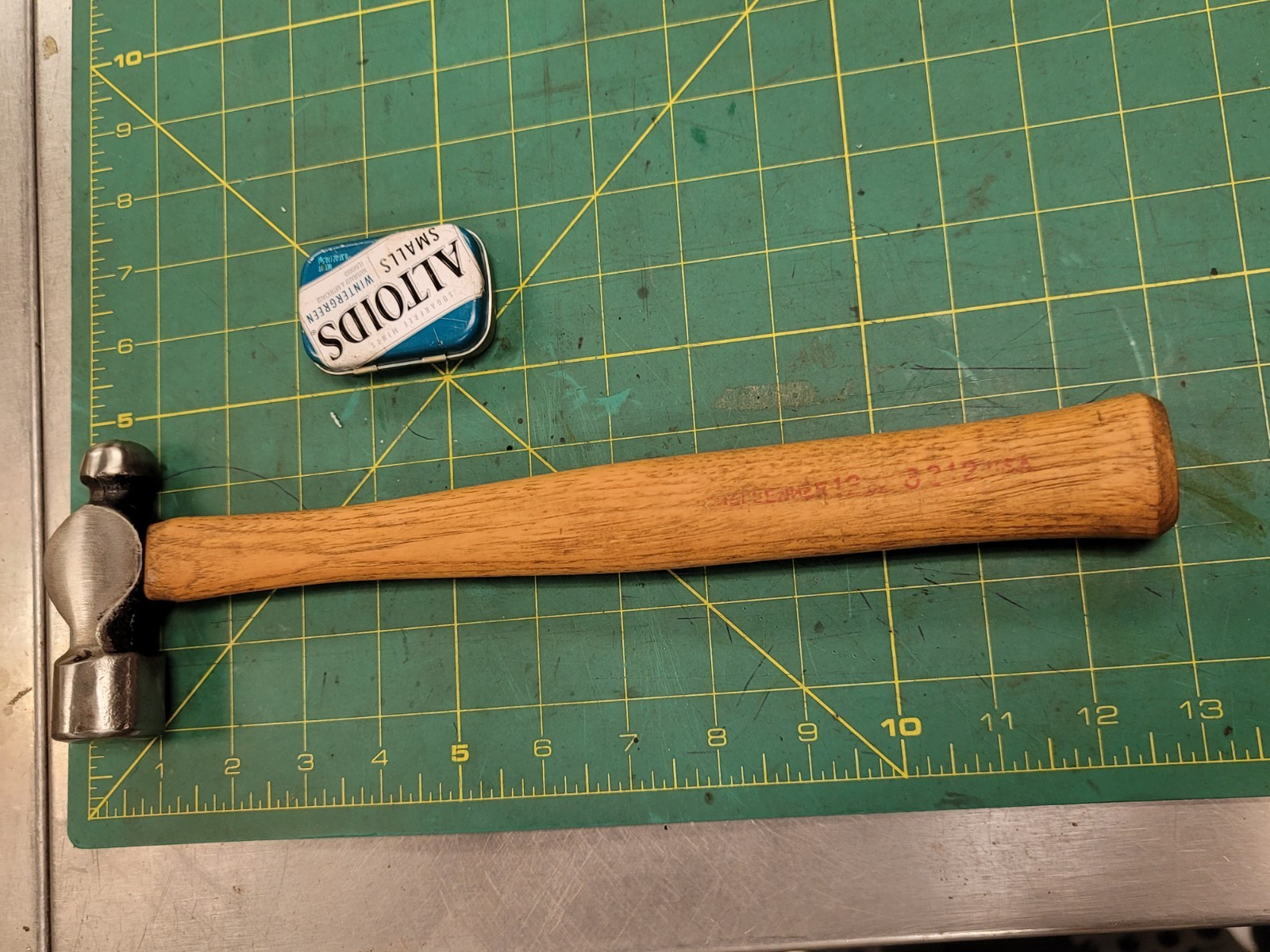 Vintage Challenger No.  3212 Ball Peen Pein Hammer  USA Tool