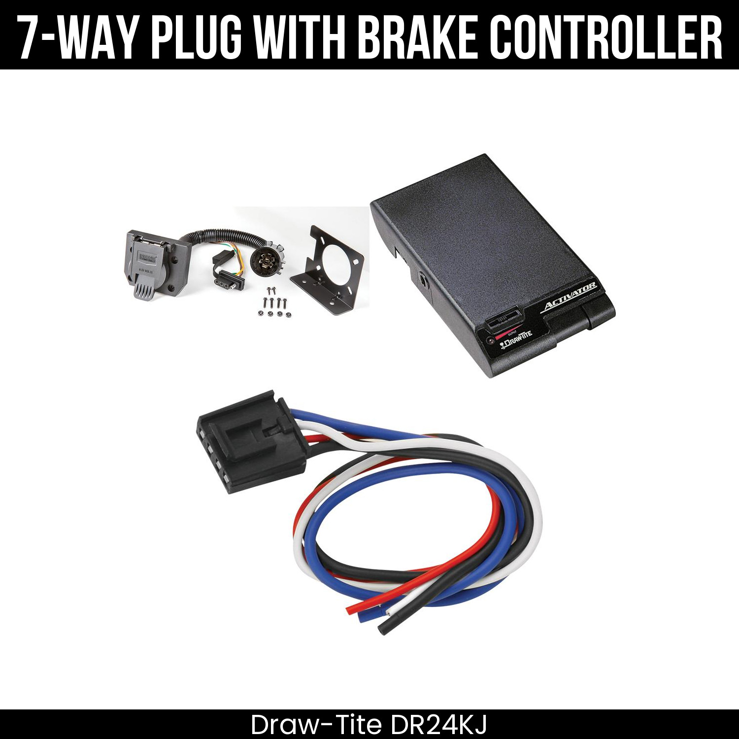 DrawTite 7-Way Wire Brake Control For 18-23 Traverse 24-25 Limited 18-25 Enclave
