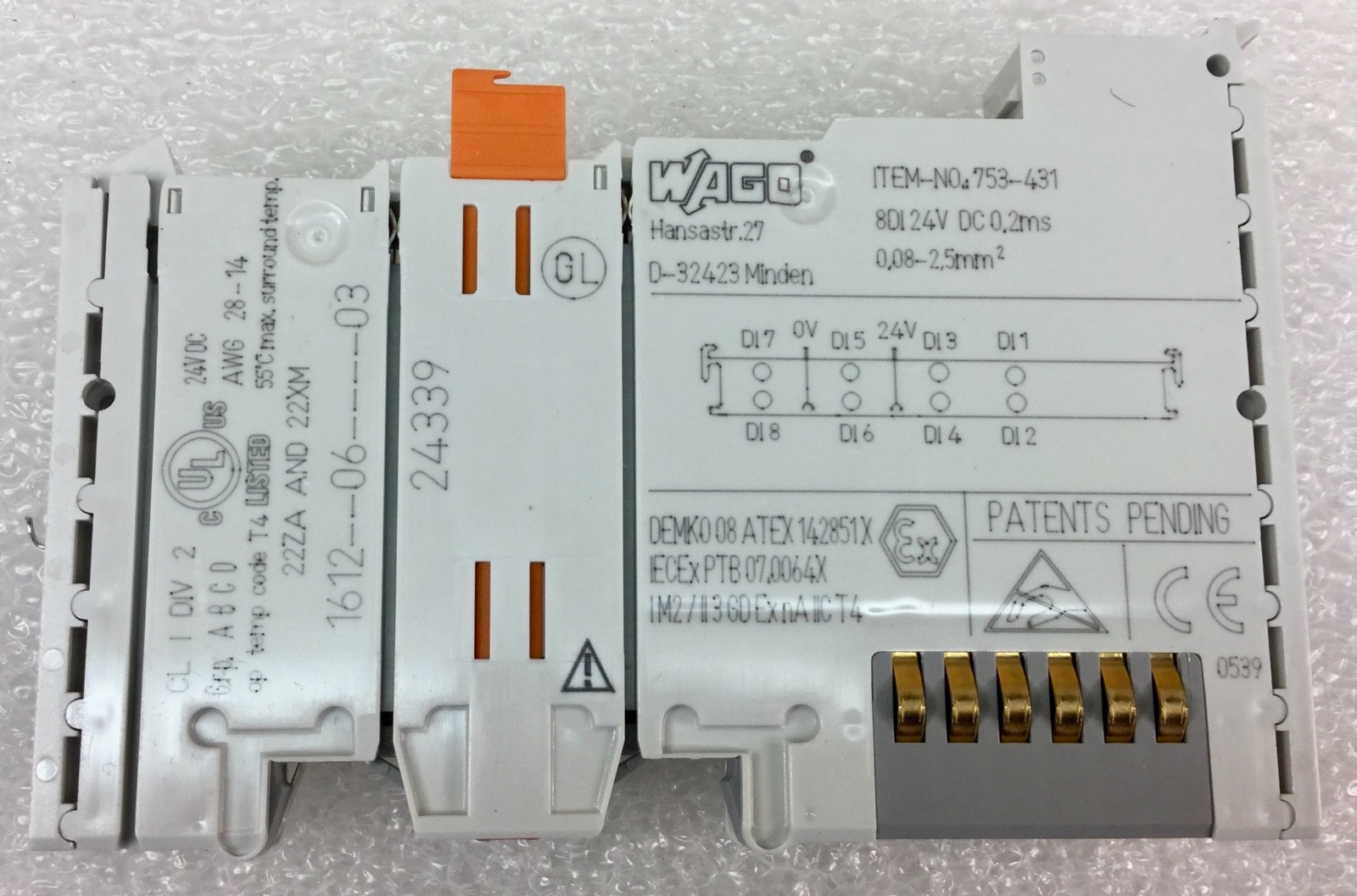 WAGO 753-431 INPUT-OUTPUT SYSTEM MODULE 24VDC 0.2MS NEW IN BOX