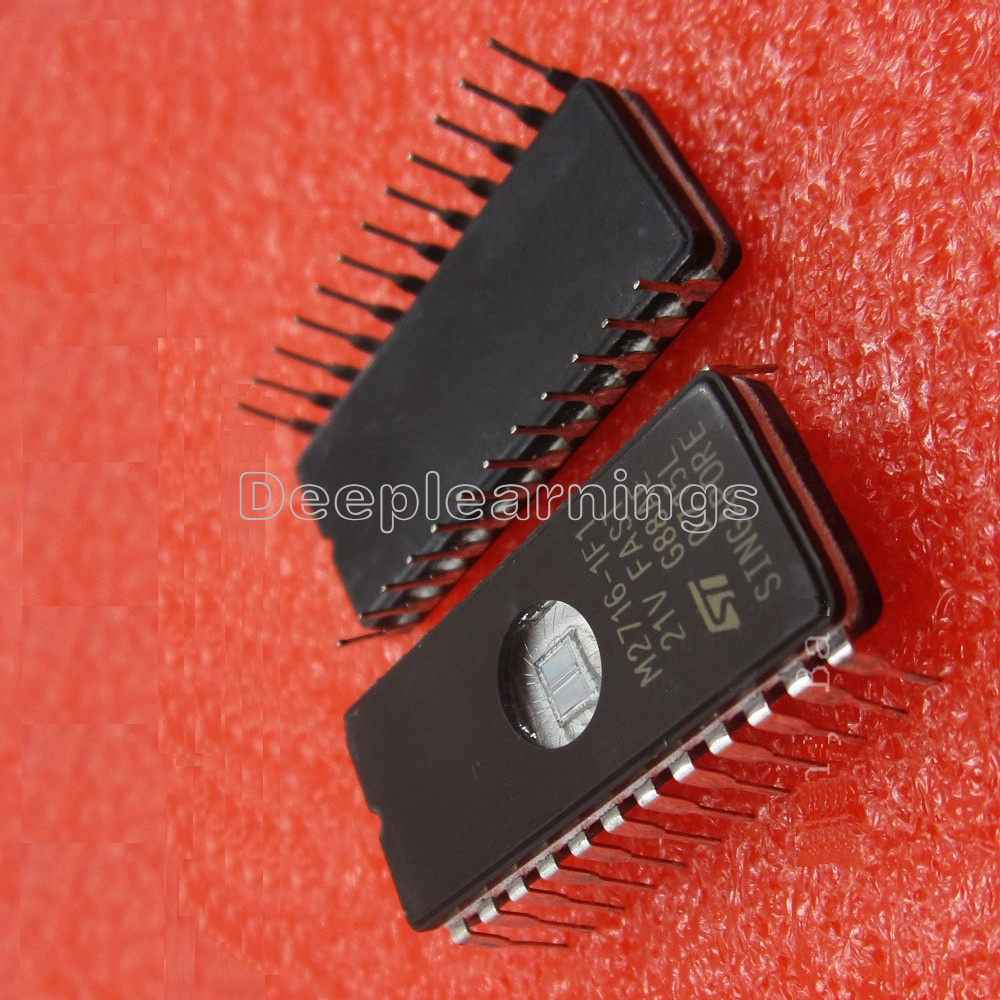 2 PCS M2716-1F1 M2716 Memory UV EPROM DIP NEW