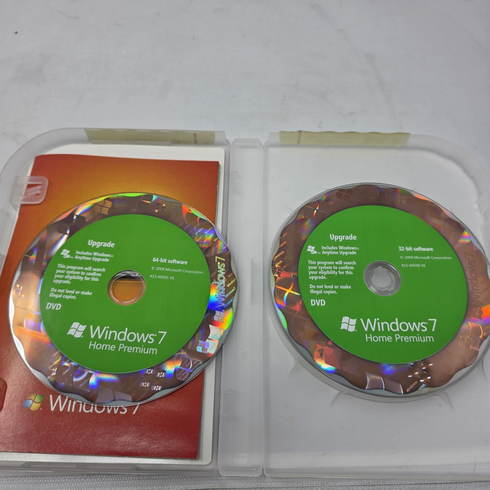 Microsoft Windows 7 Home Premium Upgrade retail package