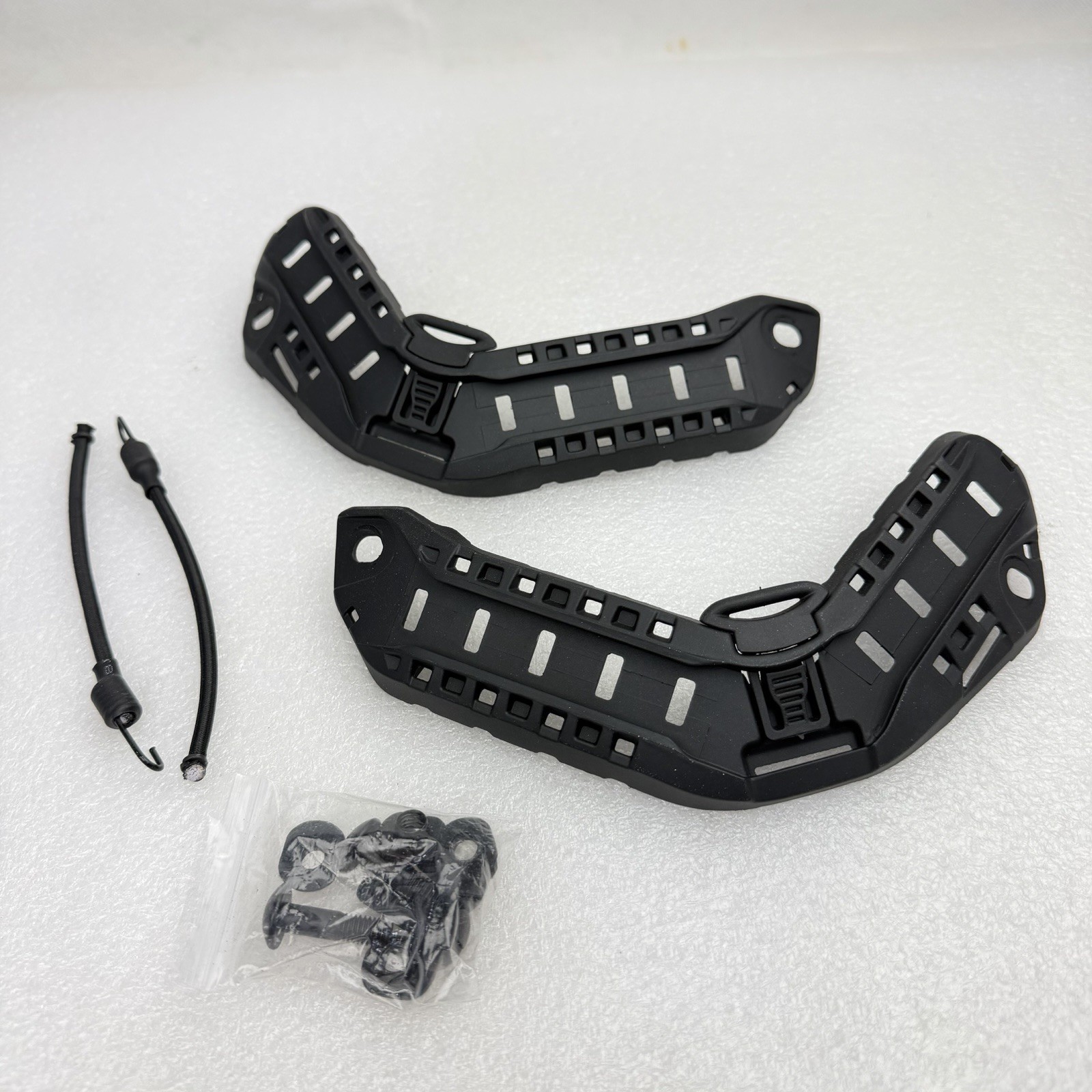 Used Black Super High Cut Maritime SF Rails For Ballistic Combat Helmet ARC