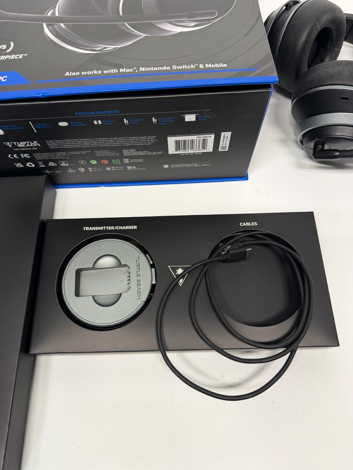 Turtle Beach Stealth Pro Wireless Noise-Cancelling Headset Black PS5 PS4 PC