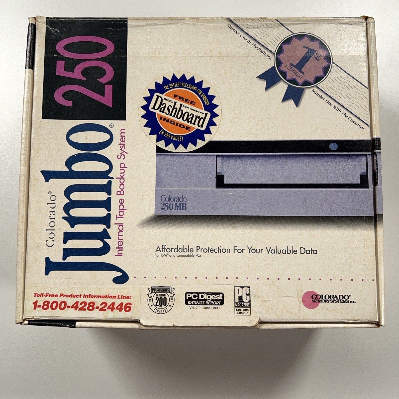 Colorado Jumbo 250MB Internal - DJ-2059 Tape Backup Drive FOR PARTS OR REPAIR