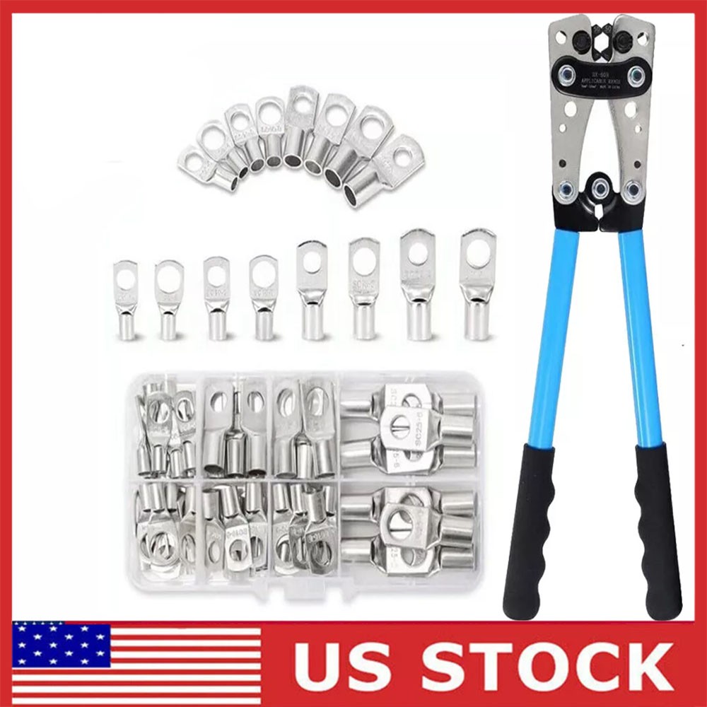 6-50mm² Durable Terminal Battery Cable Lug Plug Crimper Crimping Hand Tool Plier