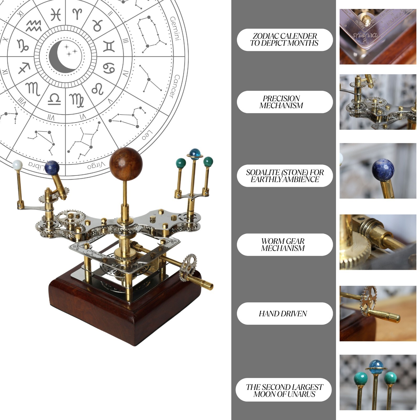 Orrery Steampunk Home Décor Solar System Model Perfect housewarming Gift,