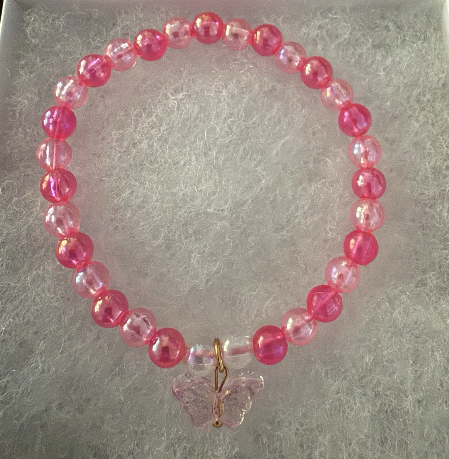 Pink Butterfly Bracelet