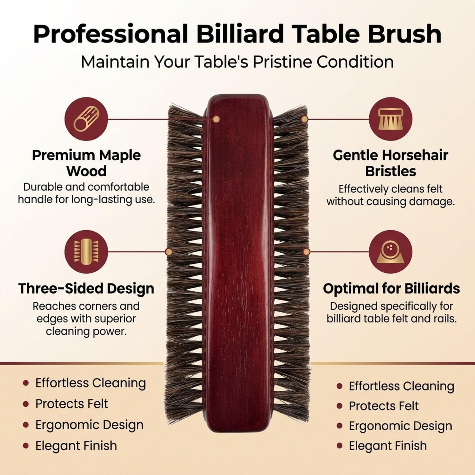 Billiard Table Brush Cleaning Tool Convenient Lightweight Versatile Practical