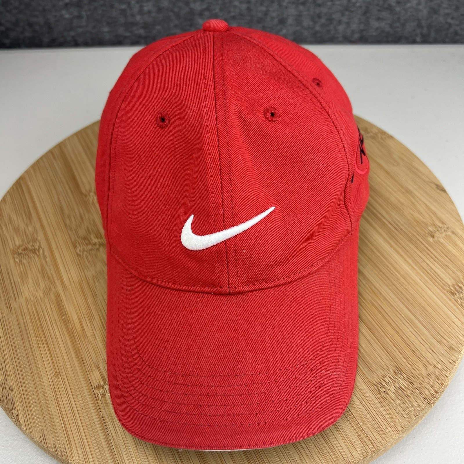 US Naval Air Facility NAF Atusgi Japan Golf Course Hat Cap Strapback Nike Red