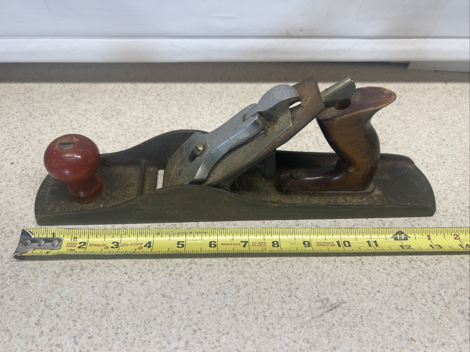 GREAT NECK BENCH JACK PLANE WOOD PLANE SHAVING PLANE 14" LONG 2" CUT USA