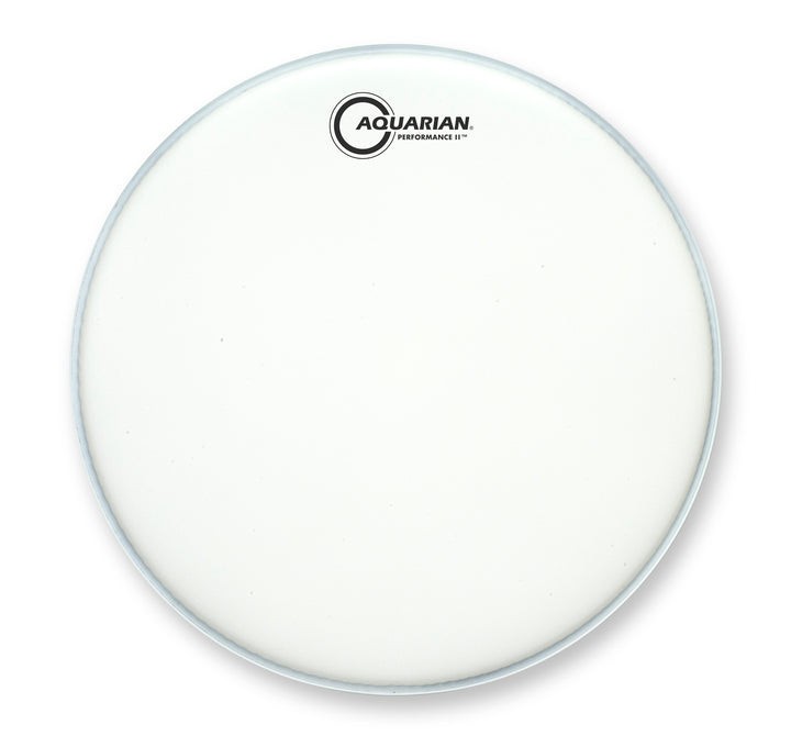 Aquarian Performance II White Texture Coated 7/7 Bonded Double Ply Drumhead 8"