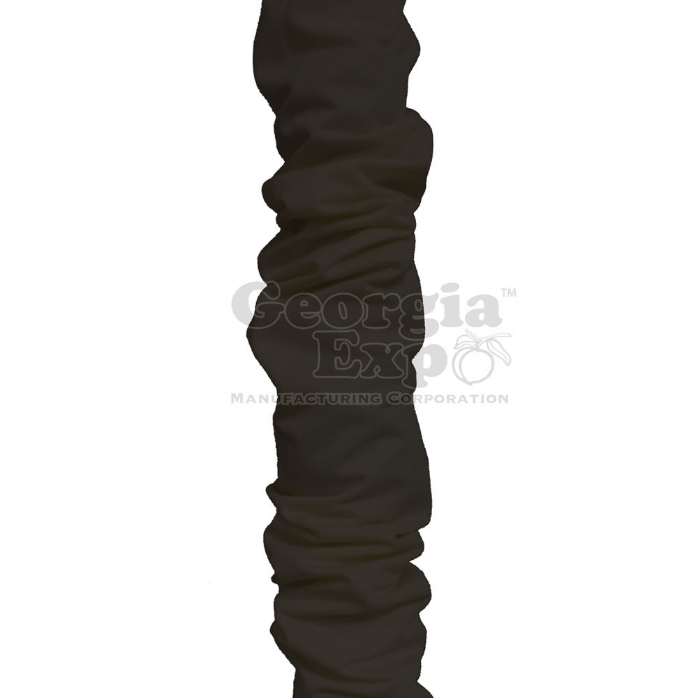 Fabric Pole Cover 1.5" Black, sold by the foot
