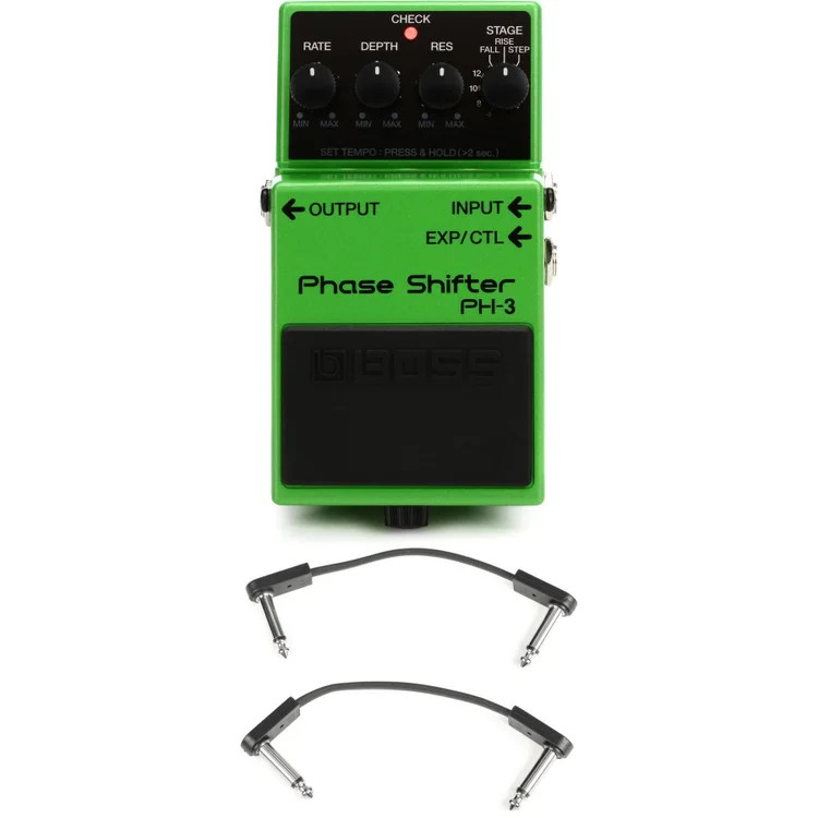 Boss PH-3 Phase Shifter Pedal with EBS Patch Cables