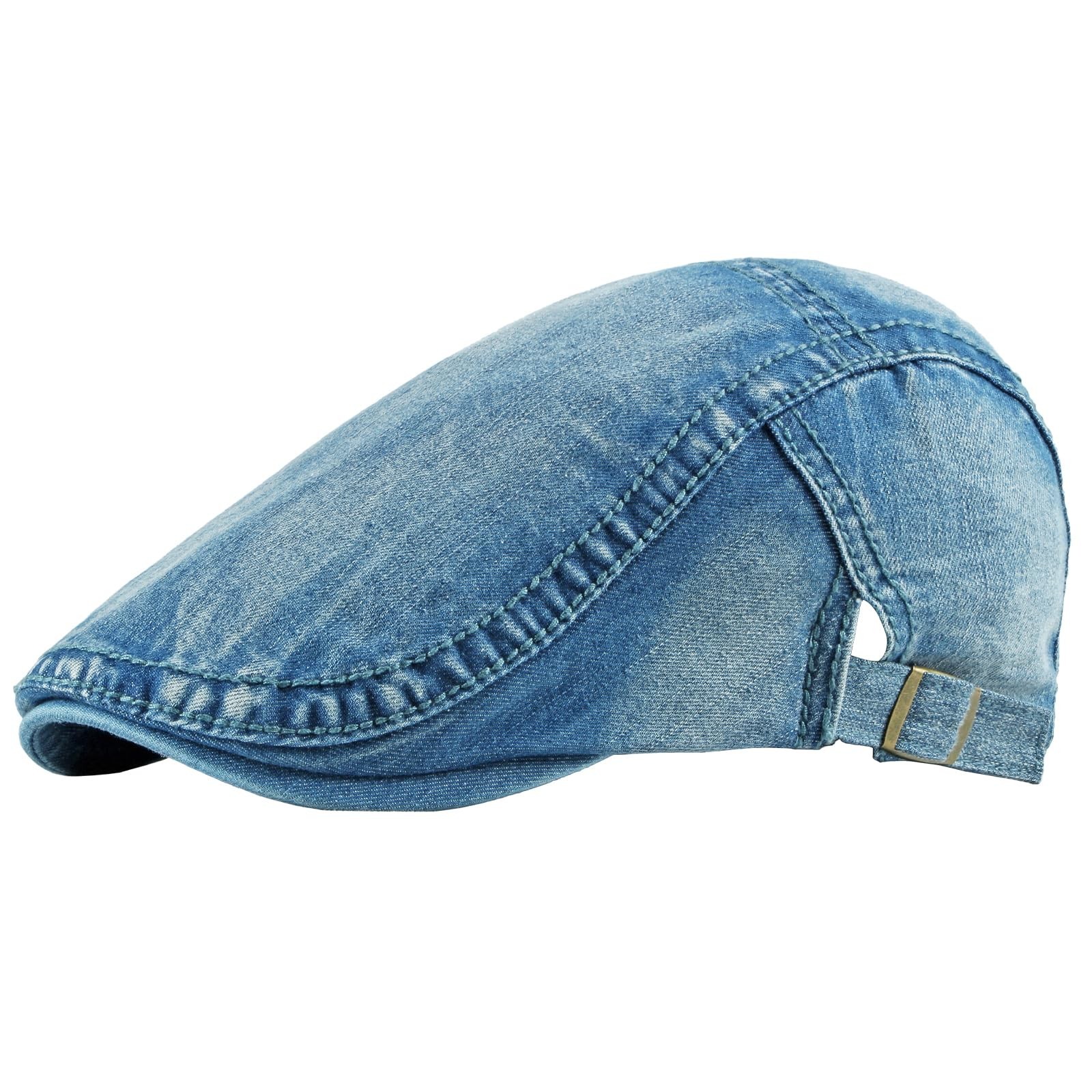 meioro Women Denim Newsboy Hat Cotton Flat Cap Ivy Gatsby Driving Hunting Gat...