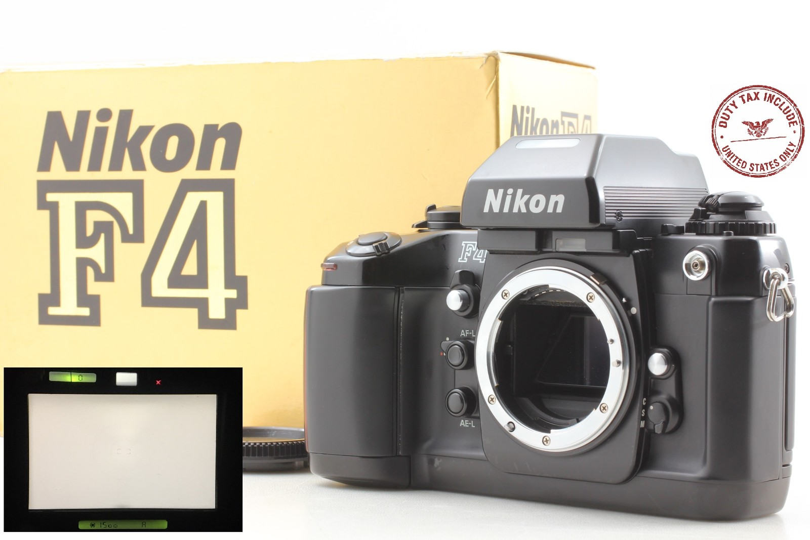 NO LCD Leak [MINT in BOX] Nikon F4 SLR 35mm Film Camera Body From JAPAN
