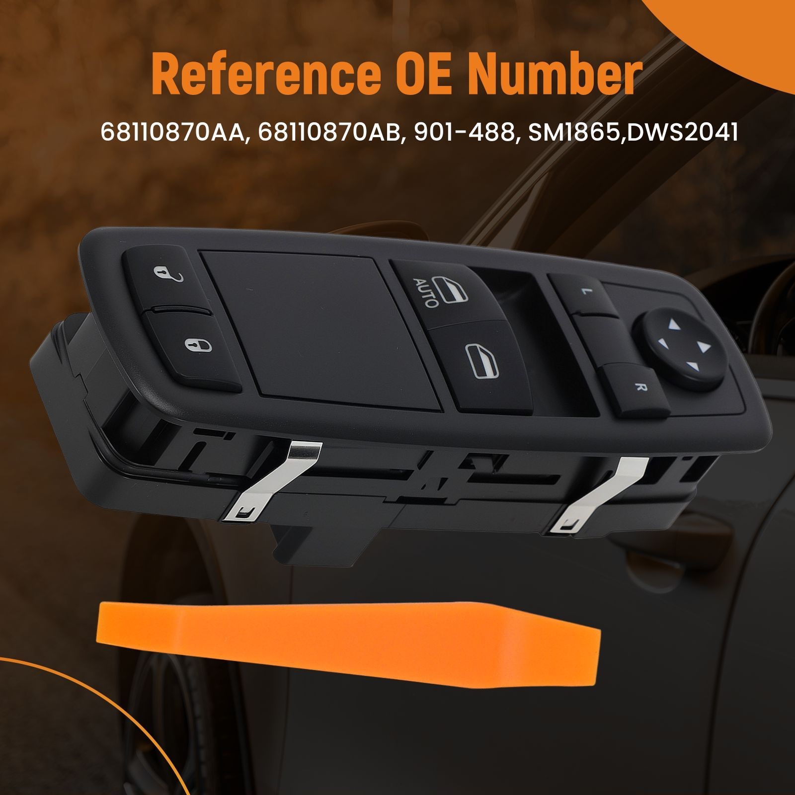 Left Driver Side Power Window Switch for Dodge Grand Caravan 3.6L 2012-2015 new