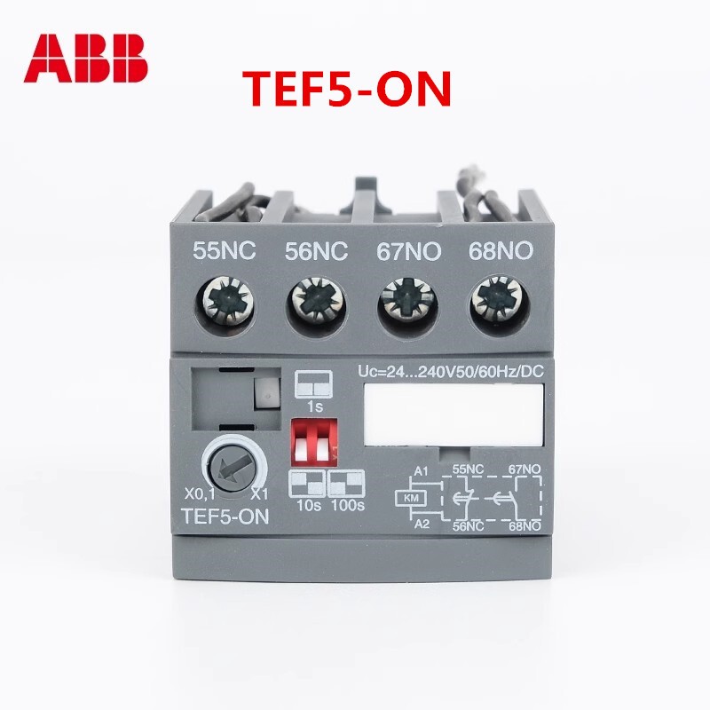 ABB Electrifying Delay Head TEF5-ON Contactor Timer Module Time Delay Relay