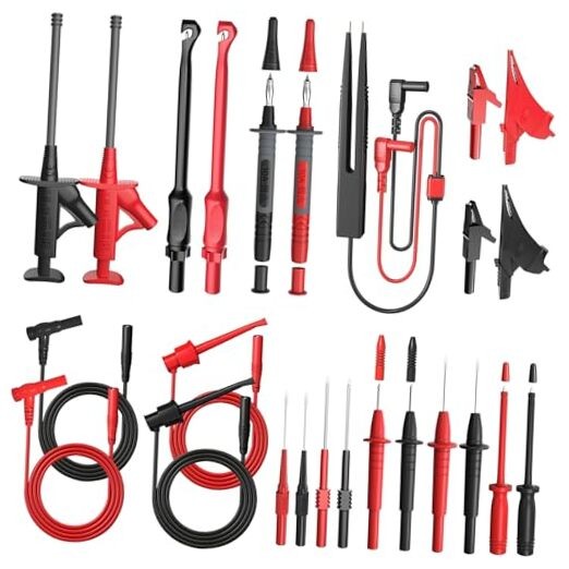 25PCS Multimeter Test Leads Kit, Test Leads Set with Replaceable Test Kit-1
