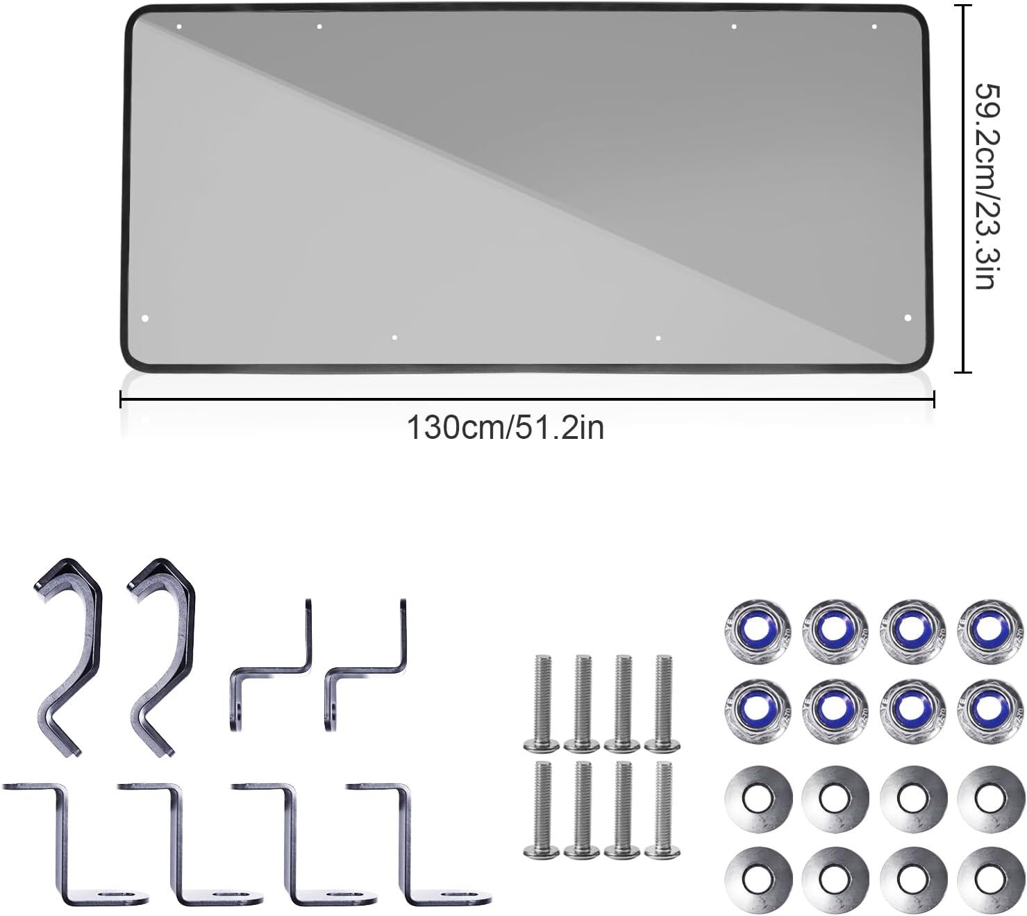 2pcs Front +Rear Window Replace Windshield PC for CFMOTO UForce 600 2021-2025