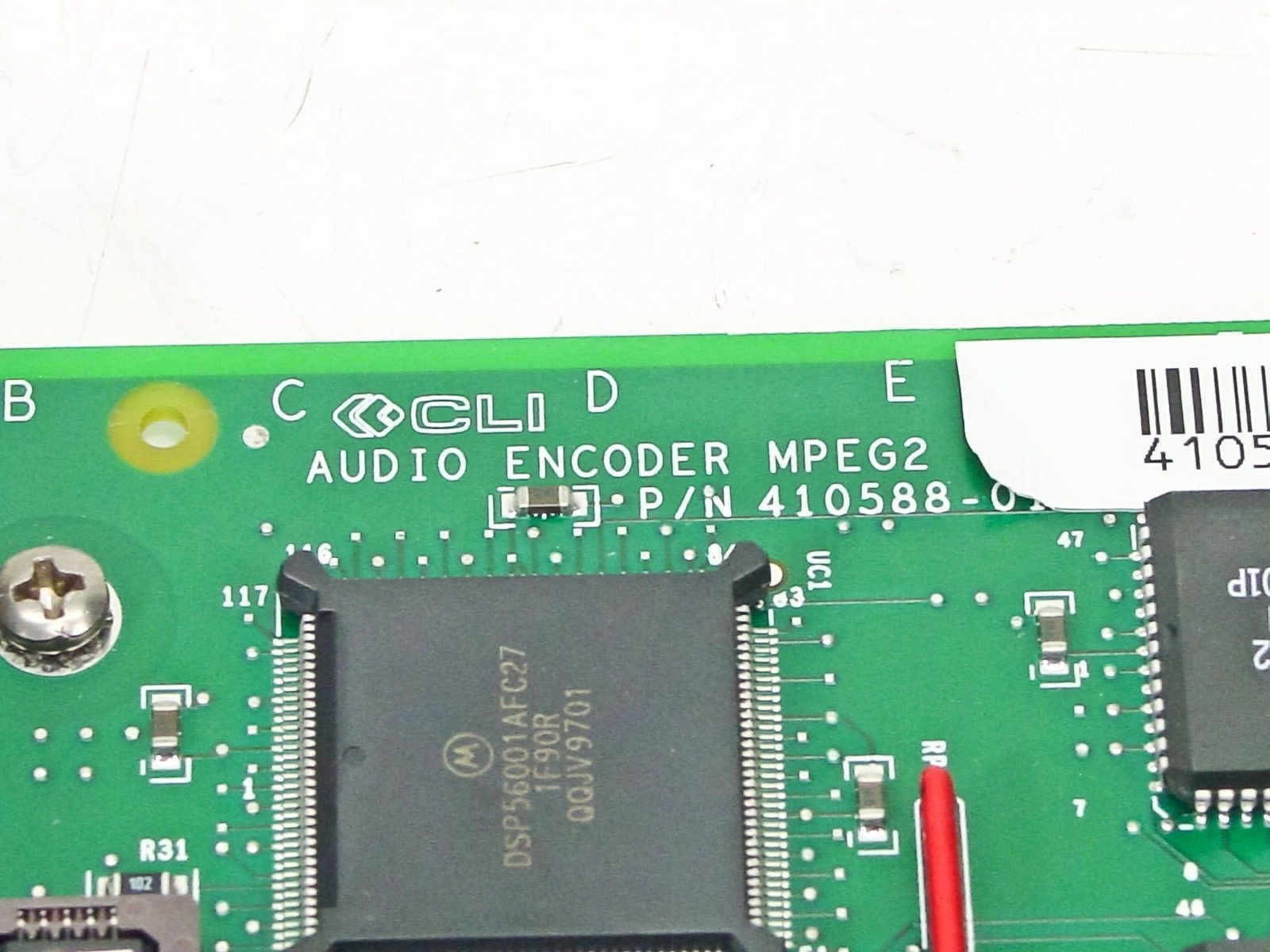 CLI 410588-01 Audio Encoder MPEG2 -w/Cables - No User's Guide