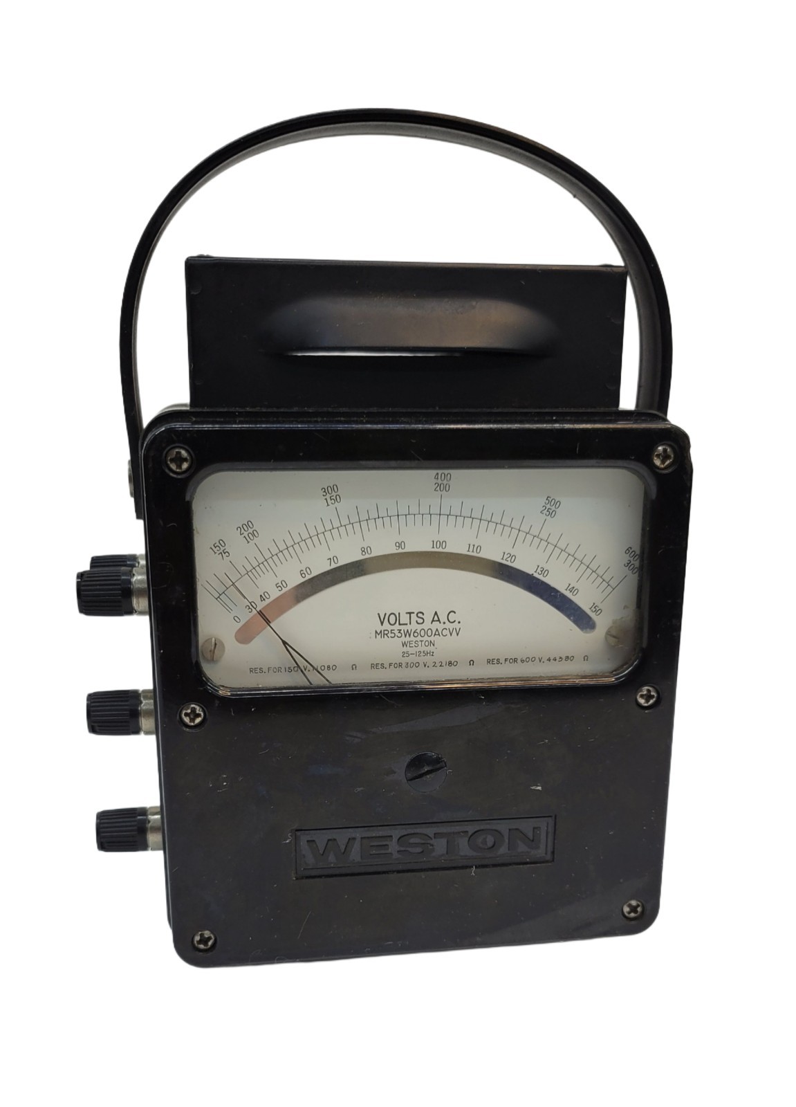 Collectible Vintage Weston Model 433 Laboratory AC Voltmeter