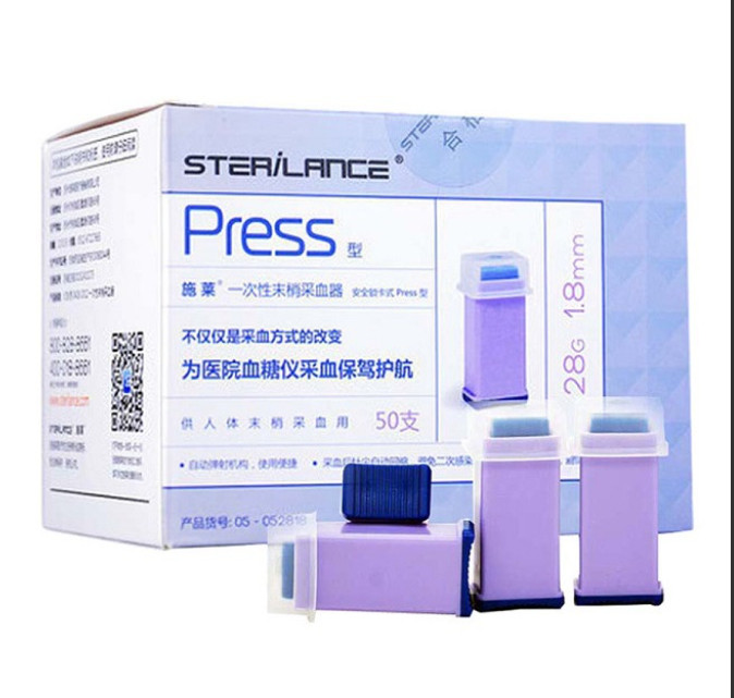 sterilance Safety Lancets - Box of 100 - 28G with 1.88mm Penetration Dept