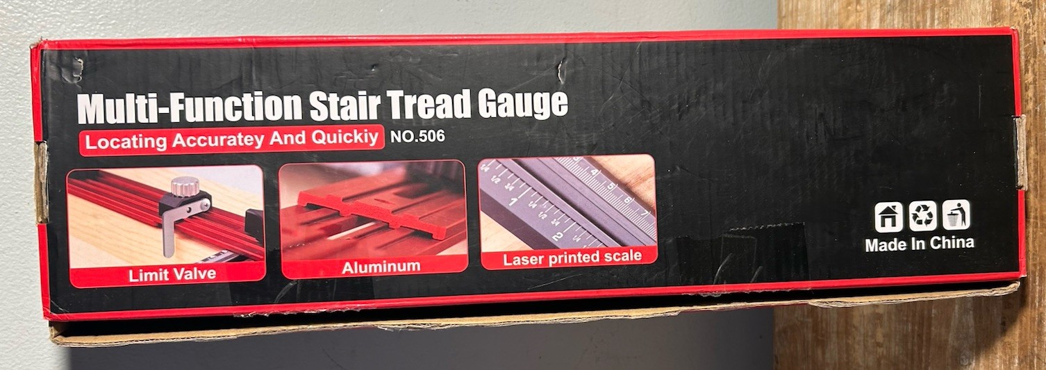 Multi-Function Stair Tread Gauge No. 506 Aluminum