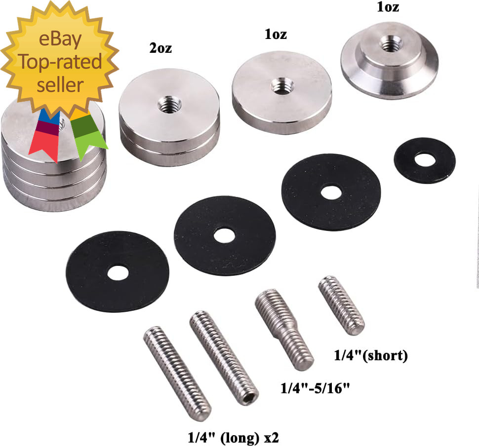 Archery Stabilizer Weights Stainless Steel Total 8 Ounces