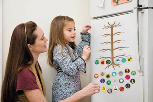Jesse Tree Refrigerator Magnet Set Advent Christmas Children Kid 8x10" Catholic