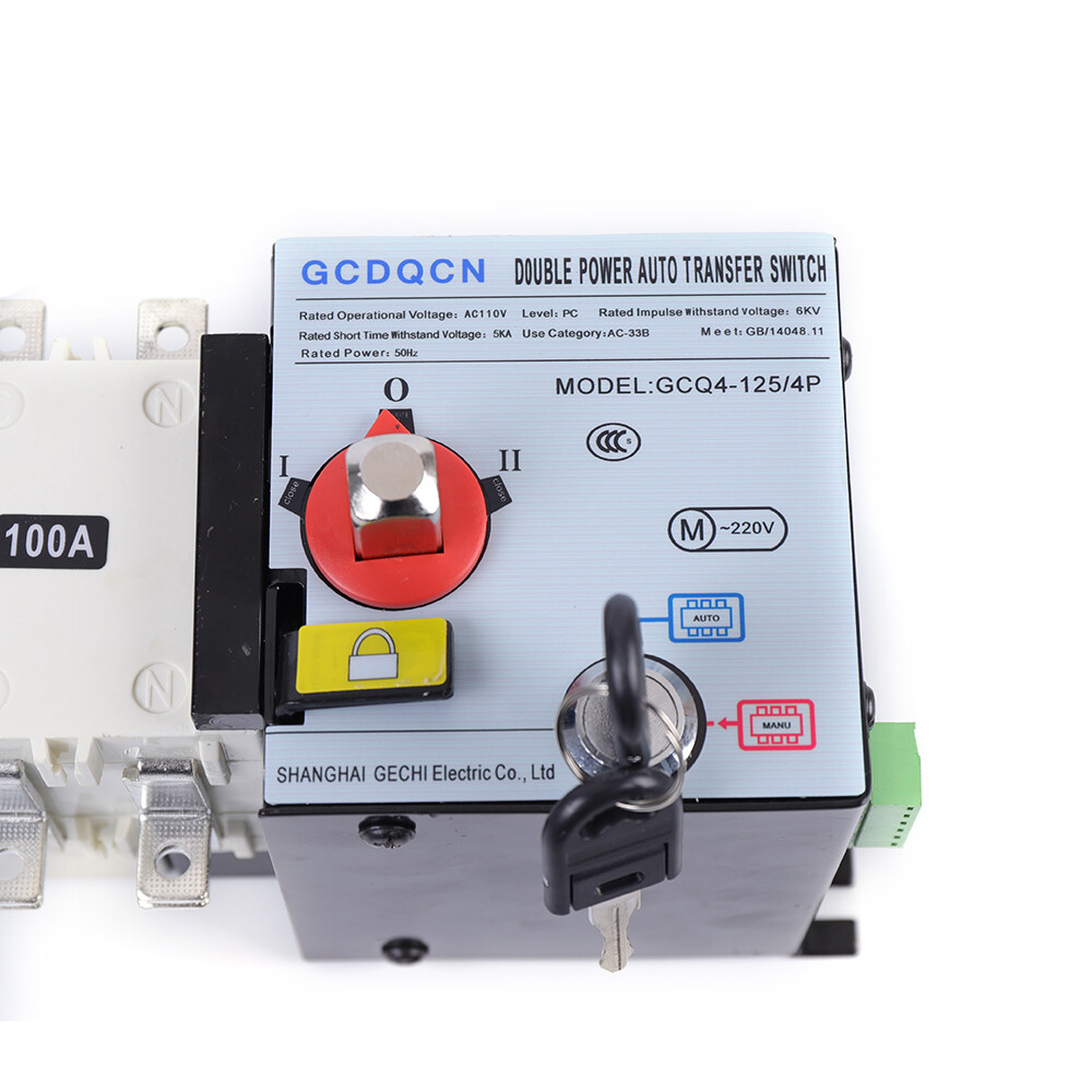100 Amp Automatic Transfer Switch for Generator Power Changeover