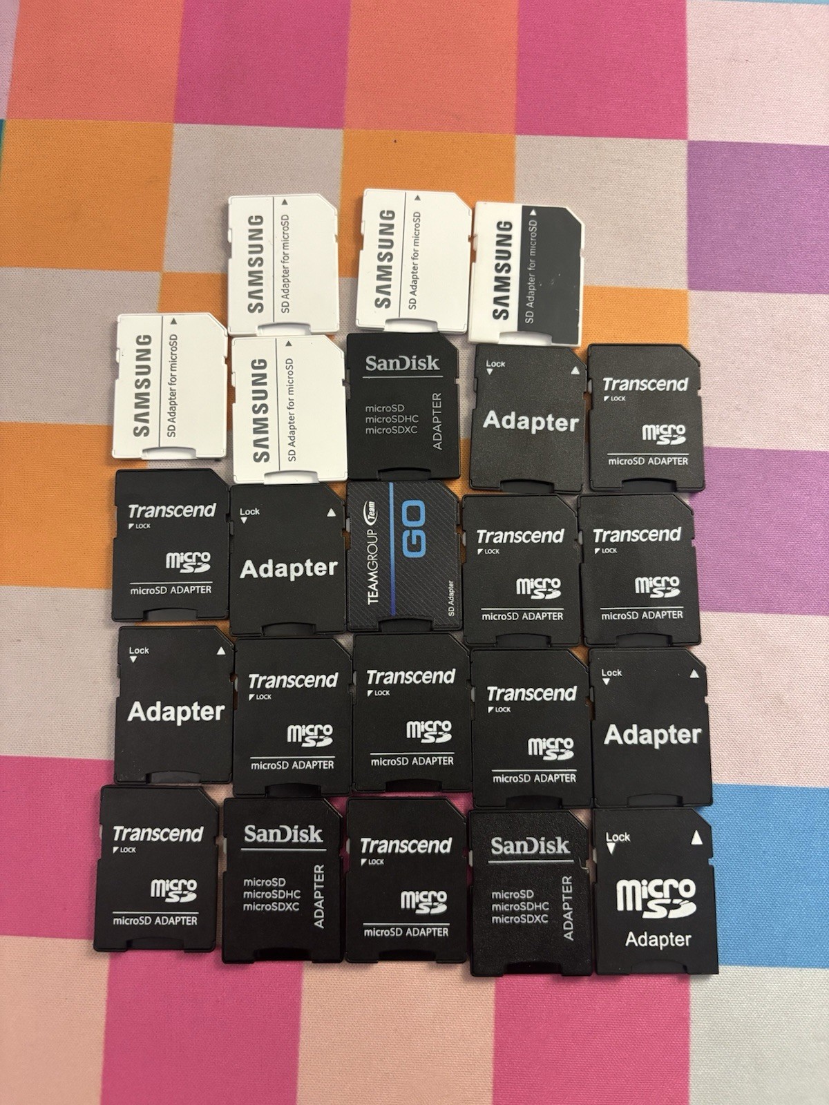 Samsung MicroSD to SD Adapter - for Samsung & Sandisk & Other Brands Lot of 23