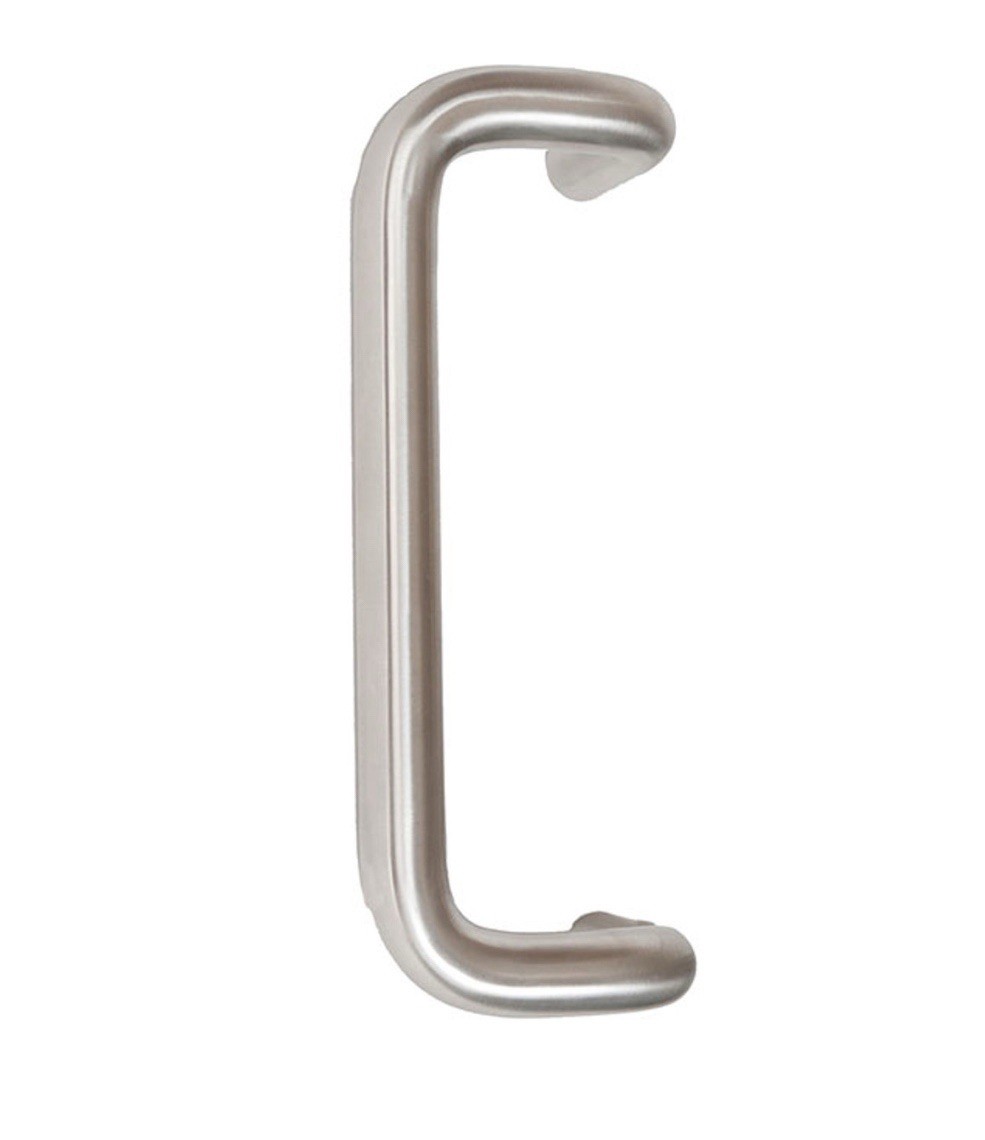 Trimco 1191-4 12" Offset Door Pull 630 Satin Stainless Steel 90 Degree 1" Dia