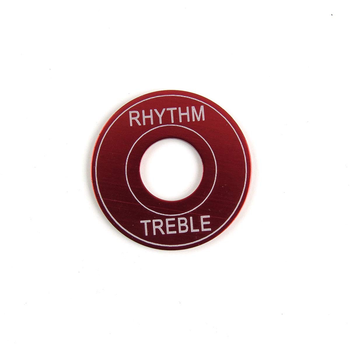 Toggle Switch washer Rhythm/Treble Ring, Aluminum/Red