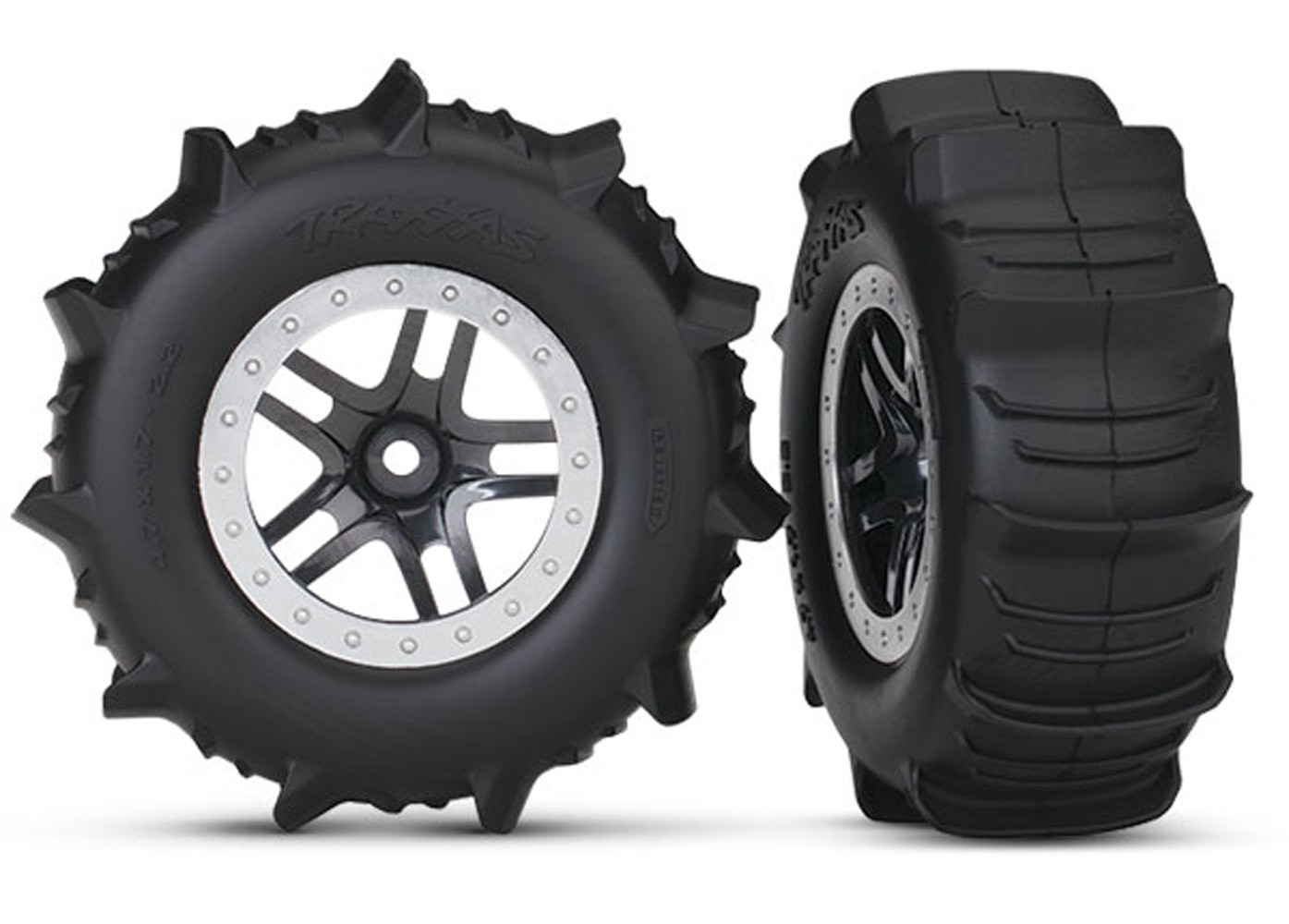 Traxxas 1/10 Slash 2WD VXL HD * Paddle Tires, SCT Split Spoke Wheels, Beadlock *