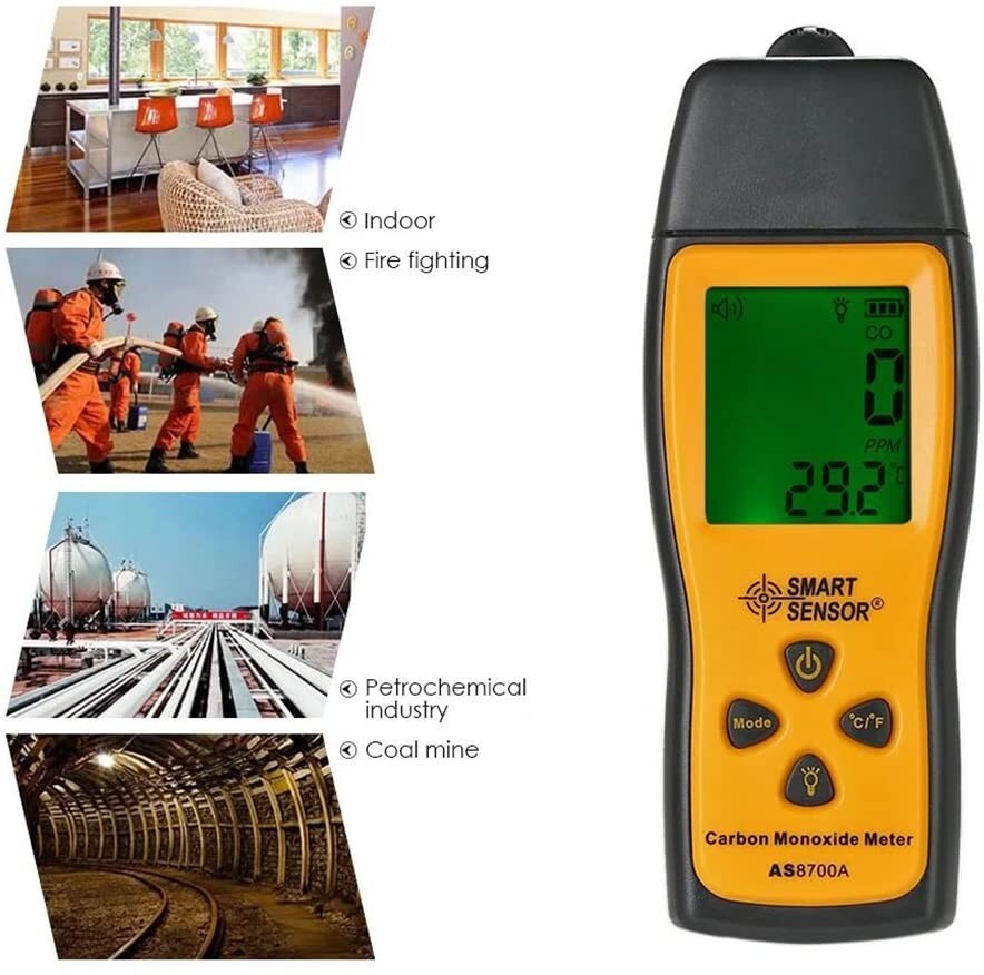 US Handheld Carbon Monoxide Meter - Portable CO Gas Leak Detector