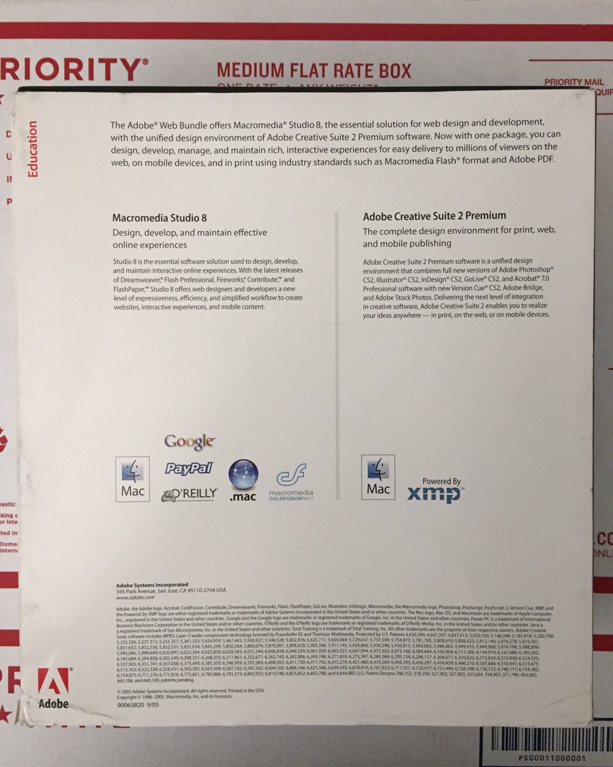 Adobe Creative Suite 2 Premium Macromedia STUDIO 8 Adobe Web Bundle For Mac