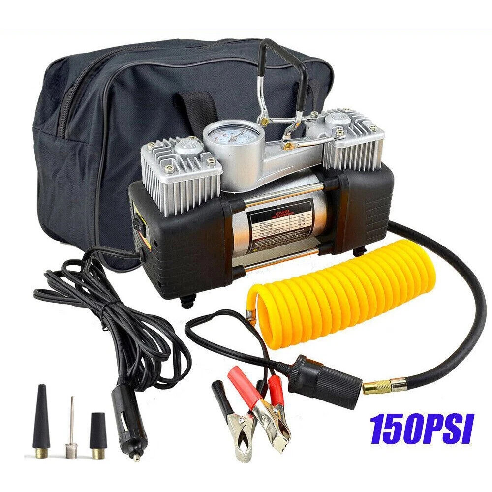 12V Auto Portable Air Compressor Car Tire Inflator Electric Pump Heavy Duty NEW