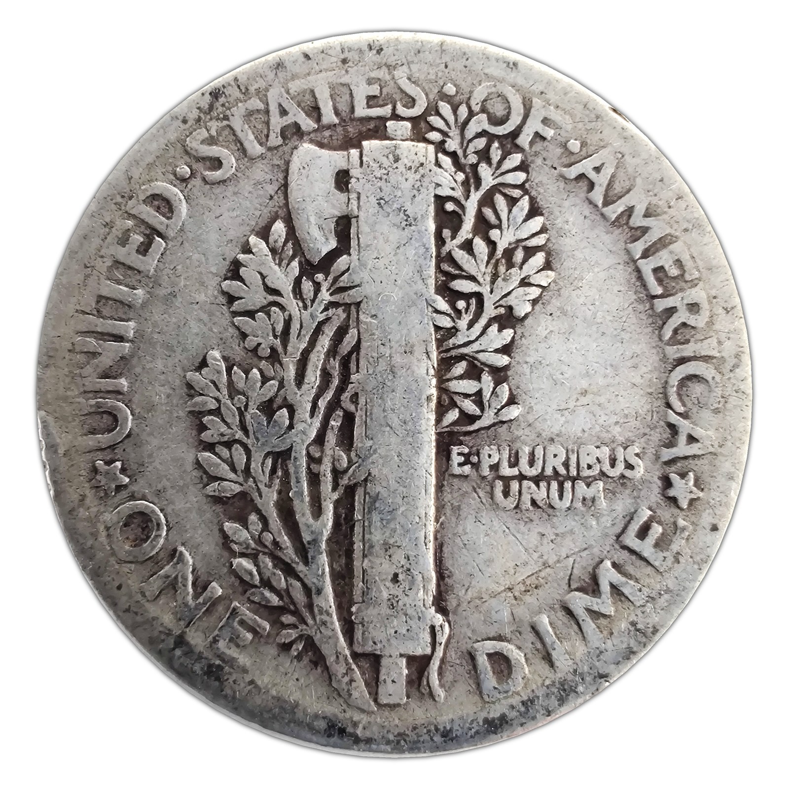 1920-P Mercury Dime G Good 90% Silver