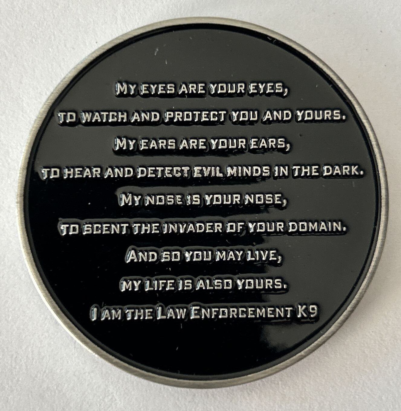 FBI K9 Belgian Malinois Hero Challenge Coin